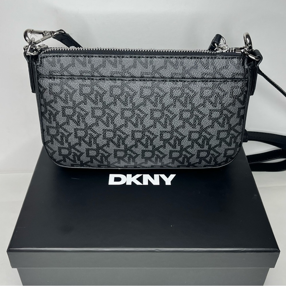 NWT Bryant Park Demi Bag Style Black Silver Hardware Crossbody Purse Shoulder
